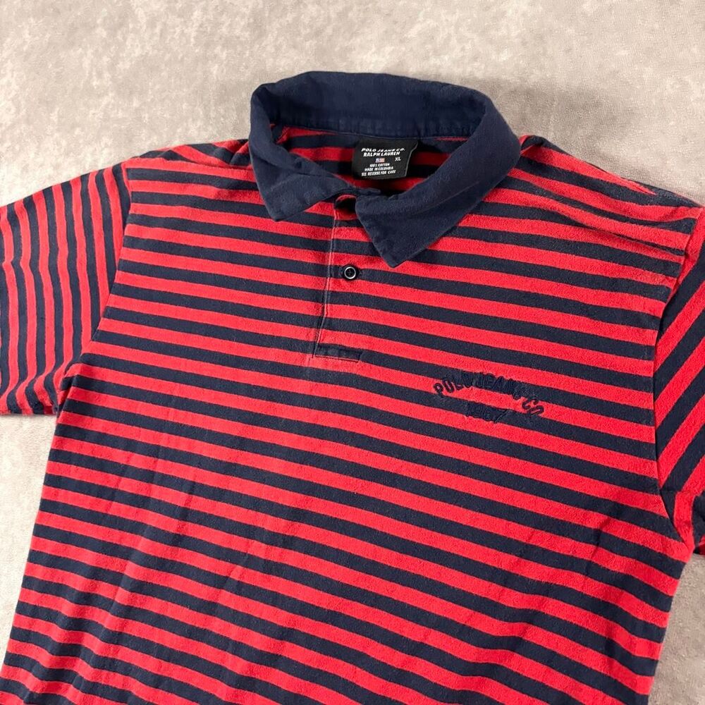 polo jeans co striped short sleeve polo